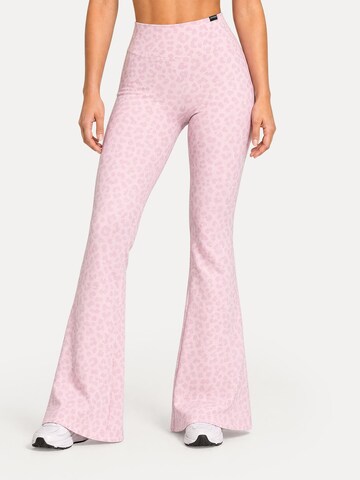 Coupe slim Leggings ' Lithara ' Smilodox en rose : devant