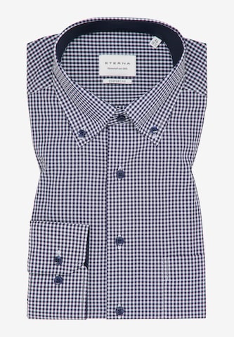 ETERNA Comfort fit Button Up Shirt in Blue