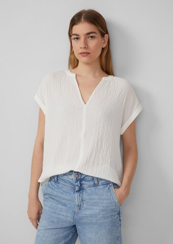 s.Oliver Bluse in Weiß: Vorderseite