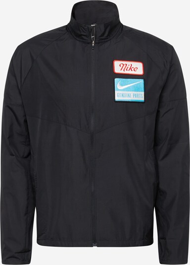 NIKE Športna jakna 'MILER' | voda / rdeča / črna / bela barva, Prikaz izdelka