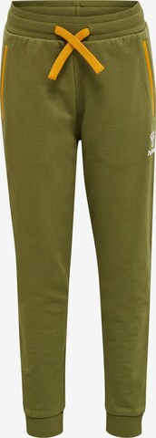 Effilé Pantalon de sport Hummel en vert : devant