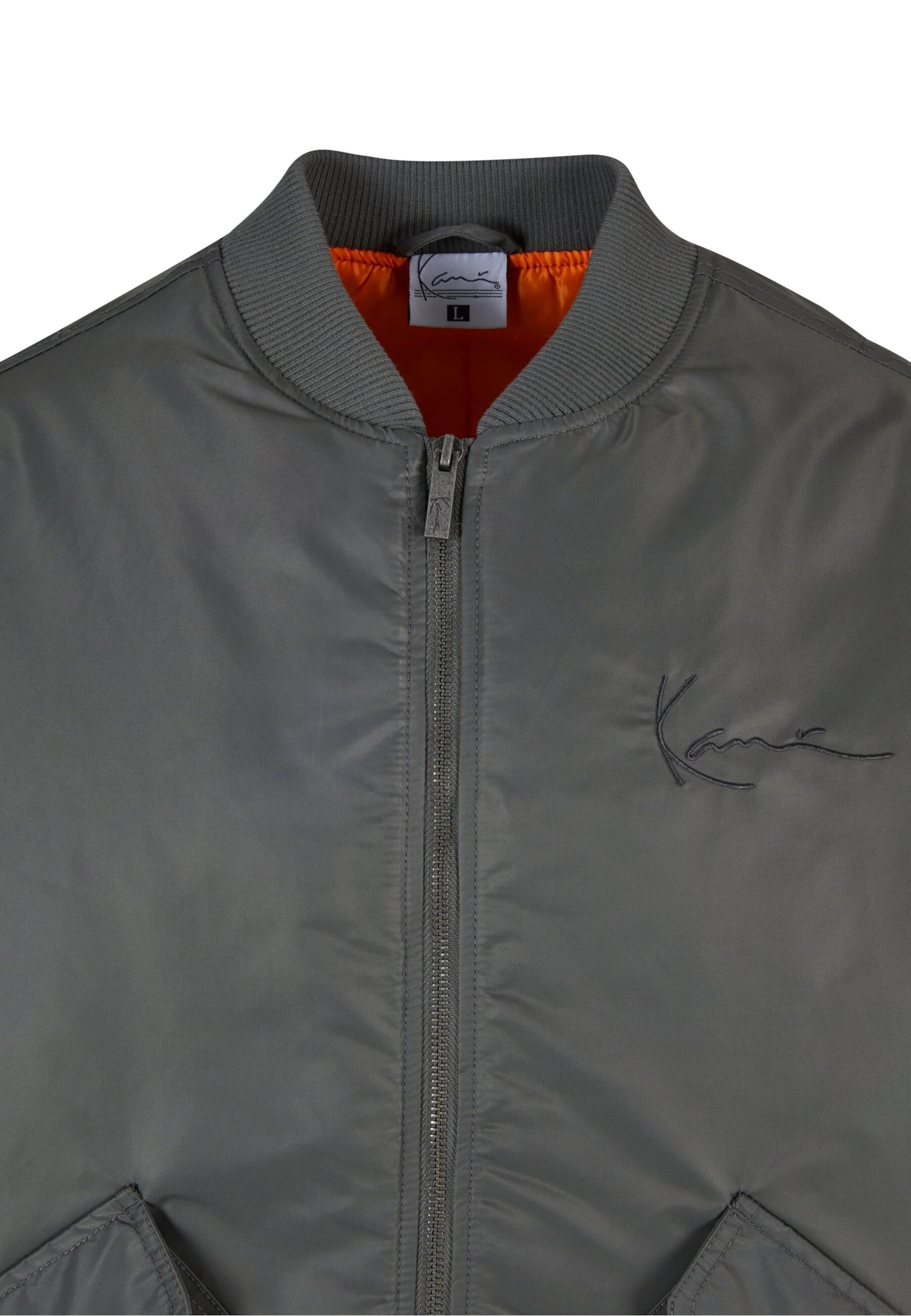 Karl Kani Φθινοπωρινό και ανοιξιάτικο μπουφάν 'Distressed' σε γκρι