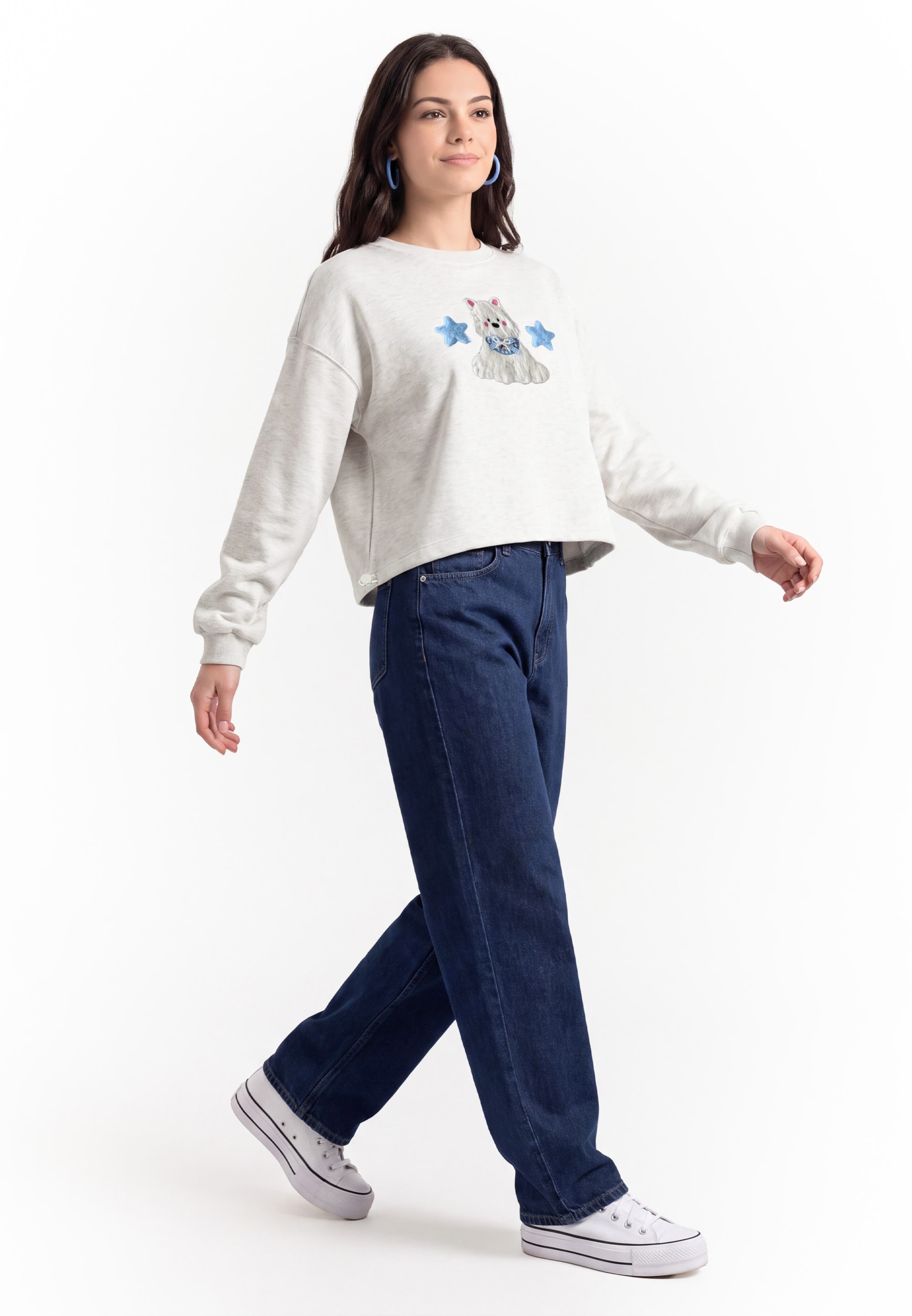 Sweat-shirt MYMO en blanc