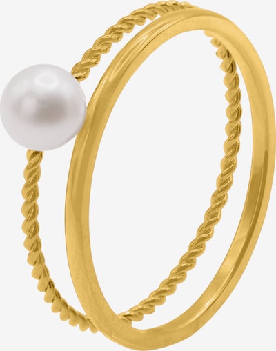 Heideman Ring in gold / perlweiß, Produktansicht