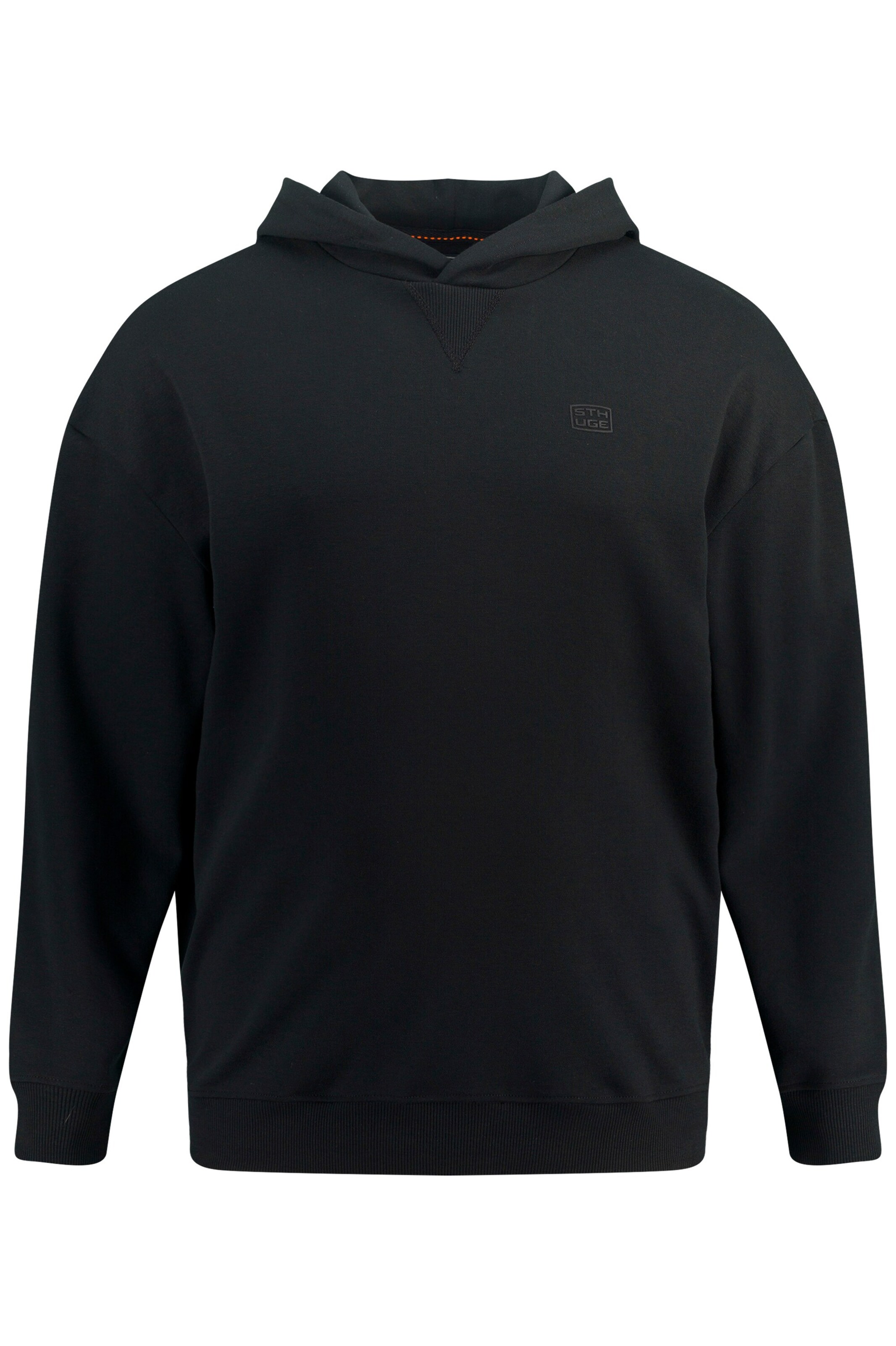 STHUGE Sweatshirt in Zwart: voorkant