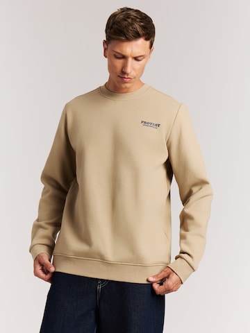 PROTEST Sweatshirt 'PRTScorpio'‌‌‌‌‌ in Braun: Vorderseite