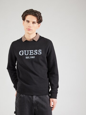 GUESS Μπλούζα φούτερ 'BEAU' σε μαύρο: μπροστά