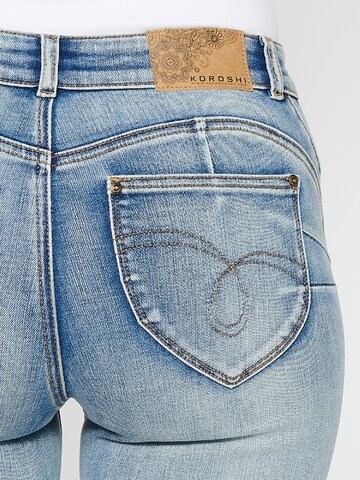 KOROSHI Flared Jeans in Blauw