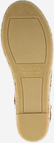 Sandales Alohas en marron