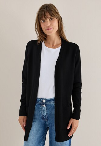 CECIL Knit Cardigan in Black: front
