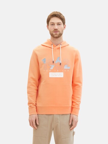 TOM TAILOR Sweatshirt in Orange: predná strana