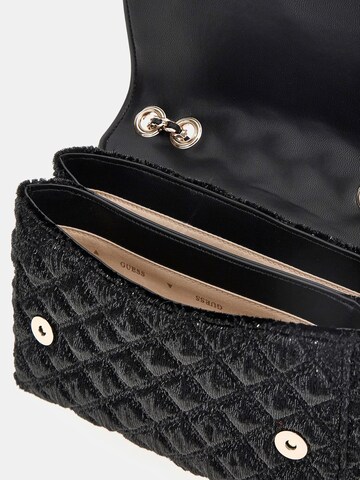 GUESS Umhängetasche 'Giully Chenille' in Schwarz
