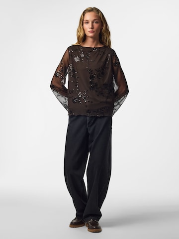 PIECES Shirts 'PCEVITA' i brun: forside