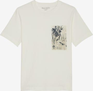 T-Shirt Marc O'Polo en blanc : devant