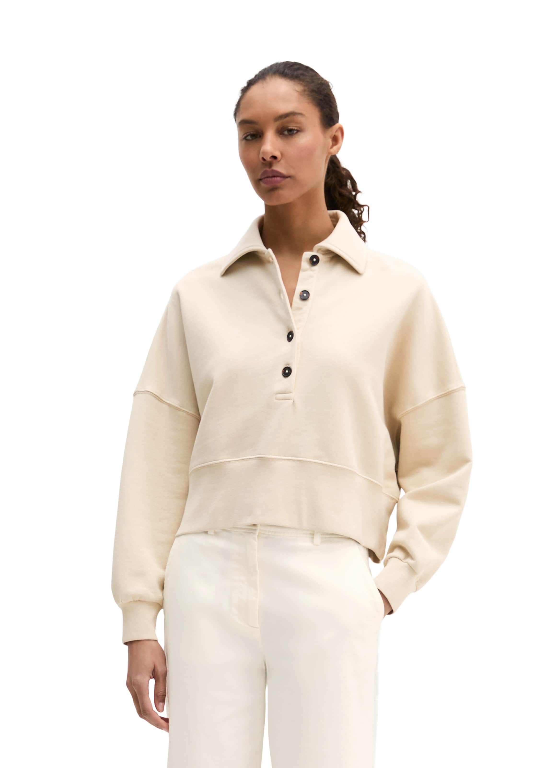 Marc O'Polo Sweatshirt in Beige: front