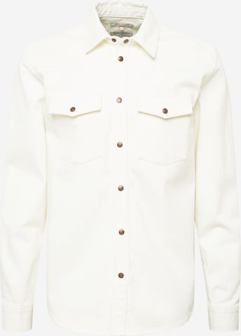 Nudie Jeans Co Overgangsjakke 'George' i hvit: forside