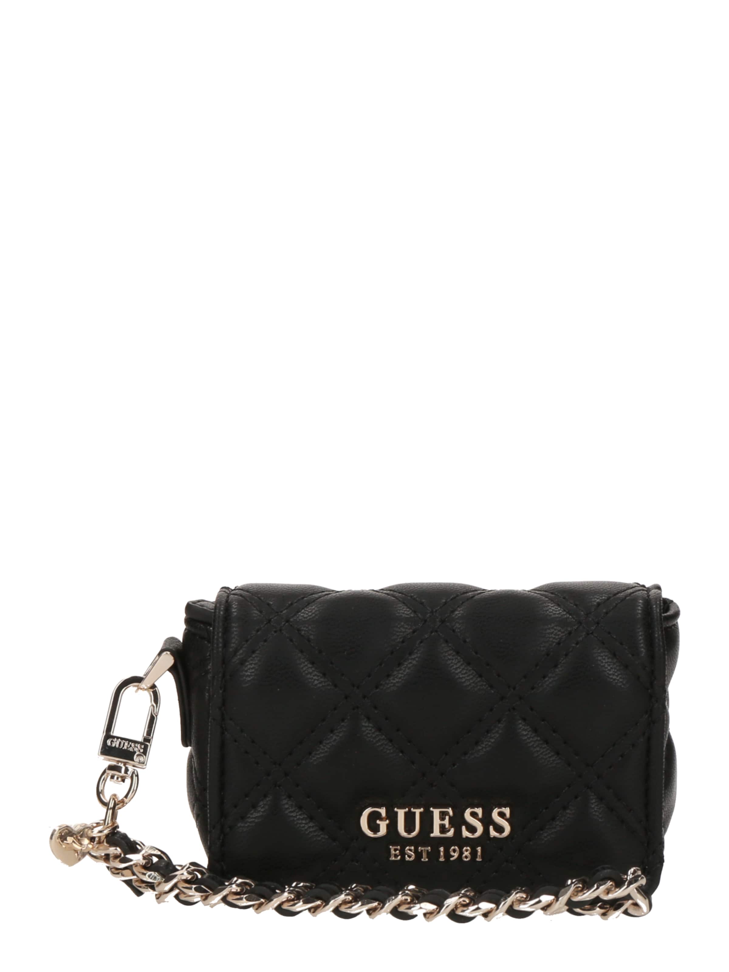 GUESS Portmonee 'GIULLY MICRO MINI', värv must: eest vaates