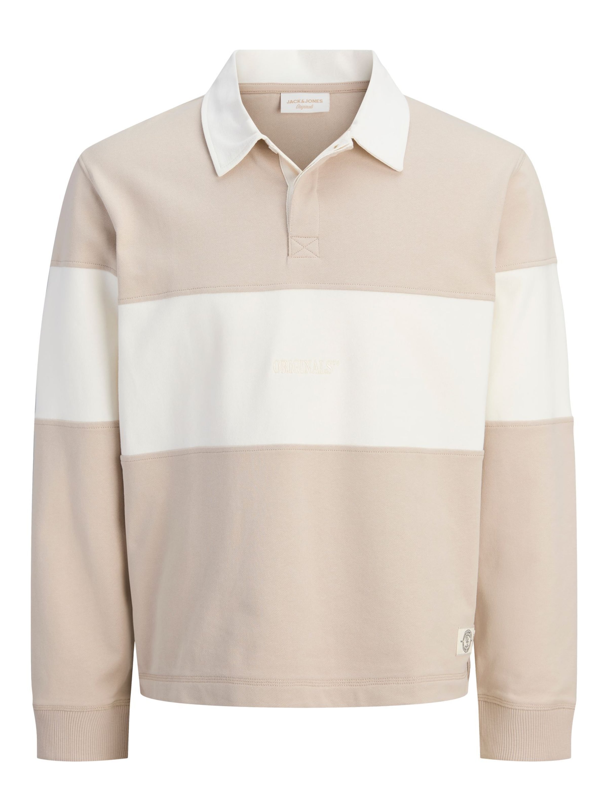 JACK & JONES Sweatshirt in Beige: front