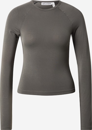 Marškinėliai 'Elma' iš WEEKDAY, spalva – tamsiai pilka, Prekių apžvalga