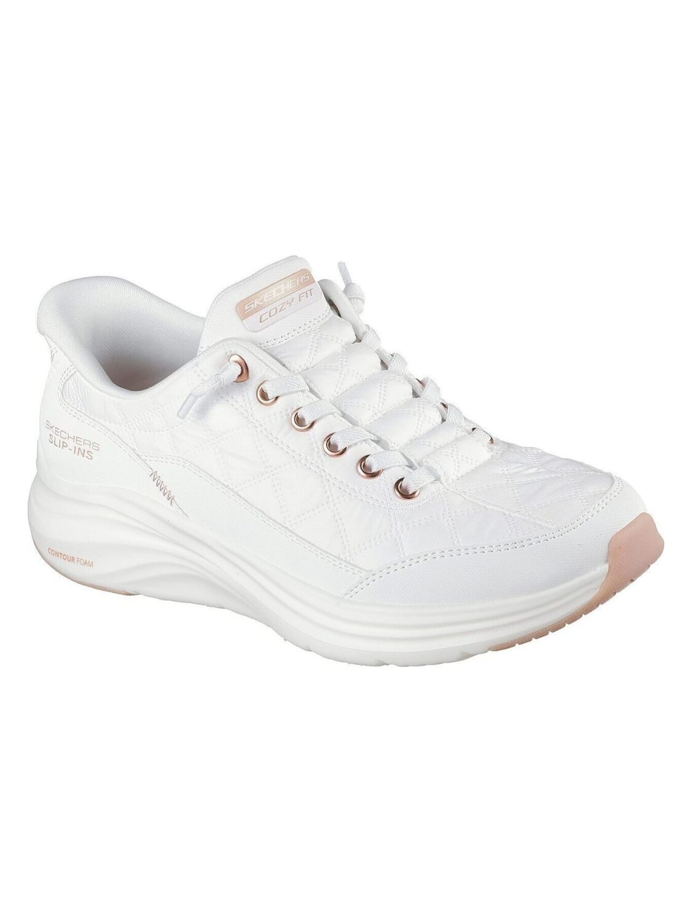 SKECHERS Sportschuh 'Contour Foam - Golden Hour'‌ in Weiß: Vorderseite