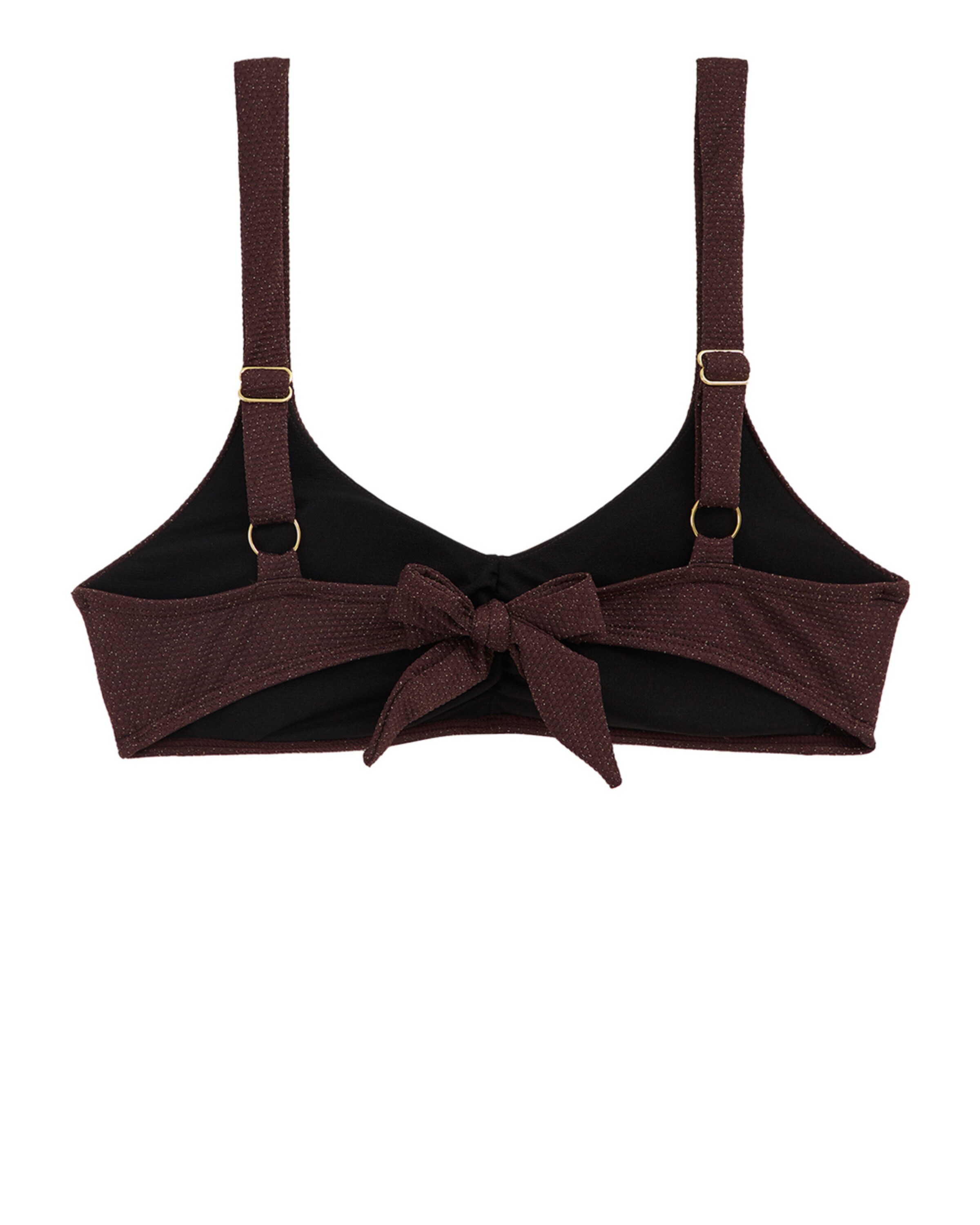 Triunghi Sutien costum de baie de la WE Fashion pe maro