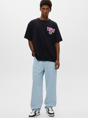 Pull&Bear Tričko – černá