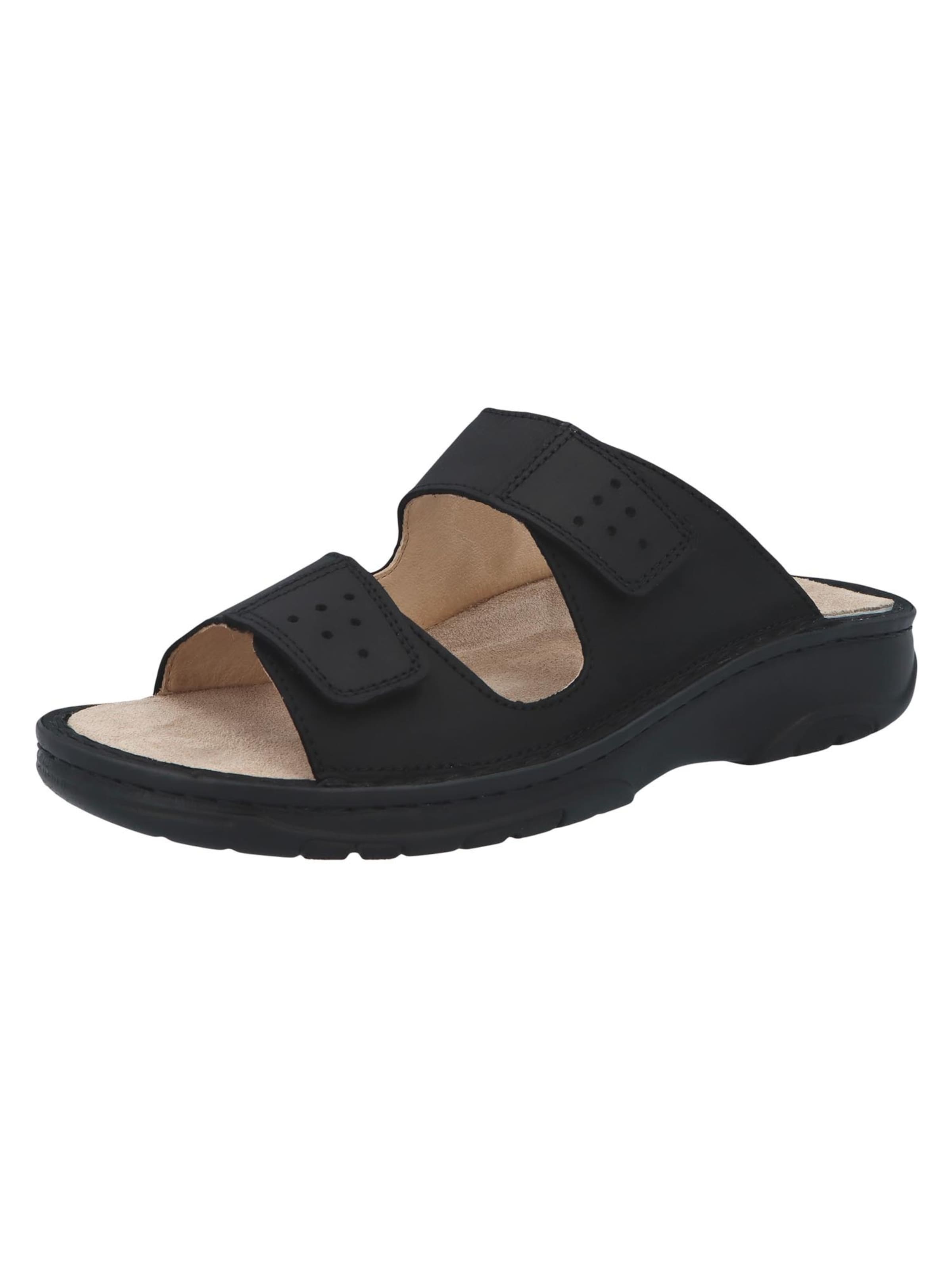BERKEMANN Mule 'Luis' in Black: front