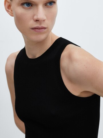 MANGO Knitted Top 'KARL' in Black