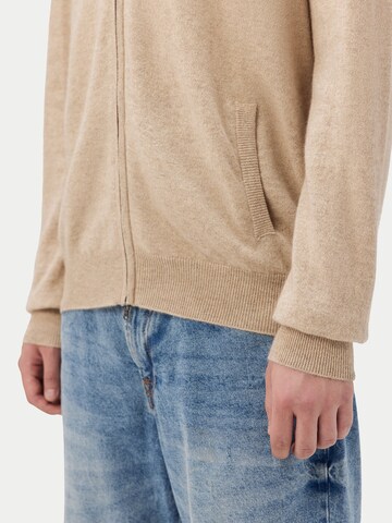 GOBI Cashmere Strickjacke 'Men's Essential Full-Zip Cashmere Cardigan'‌‌‌‌‌‌‌ in Beige