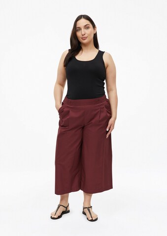 s.Oliver Wide leg Bandplooibroek in Rood