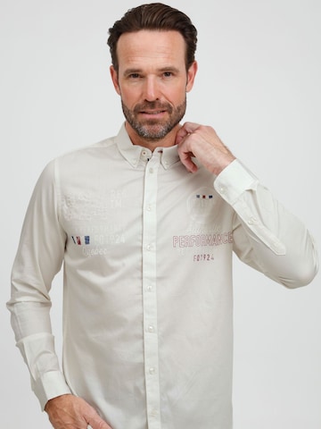 FQ1924 Regular fit Overhemd 'FQHallvard' in Wit: voorkant