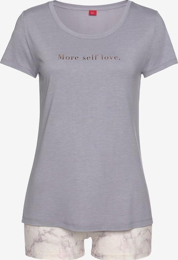 Pižama iš s.Oliver, spalva – nebalintos drobės spalva / rausvai violetinė spalva, Prekių apžvalga