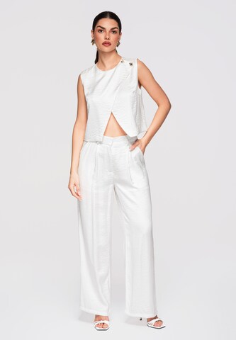 Ombre Top in Wit