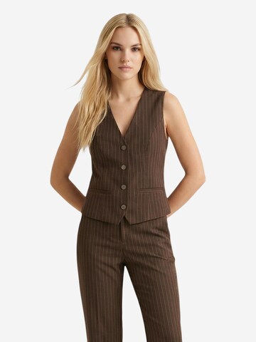 I AM Suit vest 'Gilet Gessato 95105' in Brown