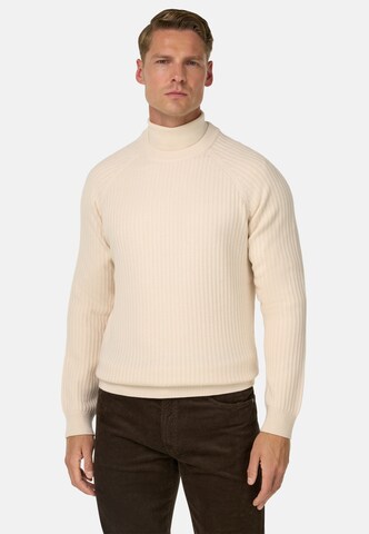 Pull-over Boggi Milano en blanc : devant