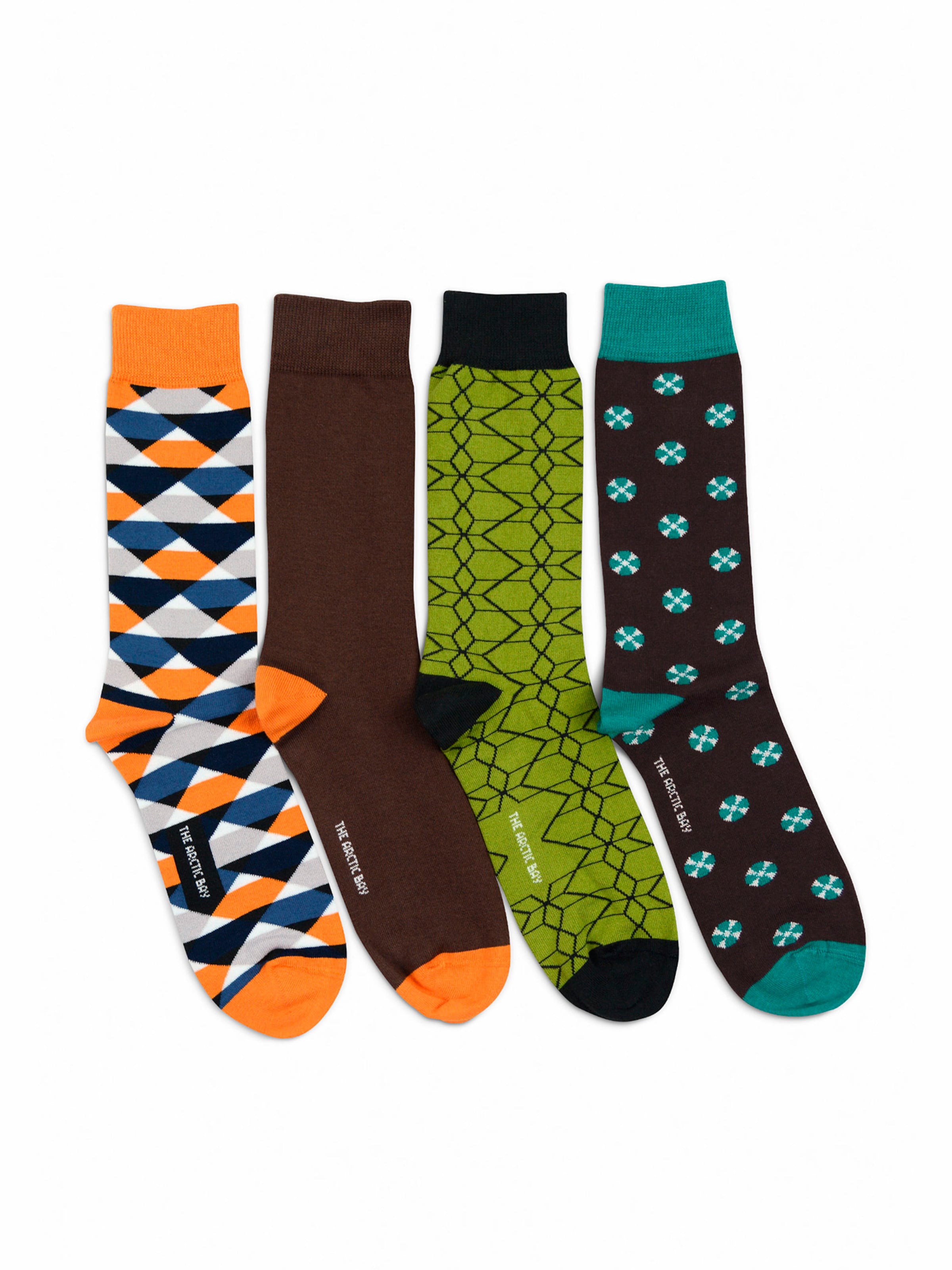 The Arctic Bay - Calcetines 'GAEA EDITION Gift box 4 Pack Unisex' en Mezcla de colores: frente