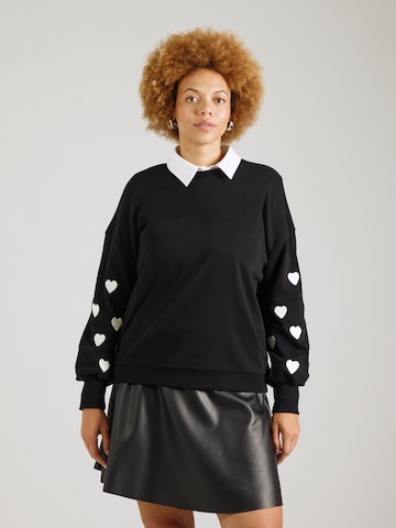 ONLY Carmakoma Sweatshirt 'CARMACY' i sort: forside