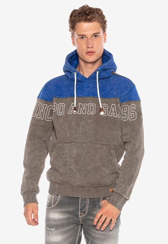 CIPO & BAXX Sweatshirt in Blauw: voorkant