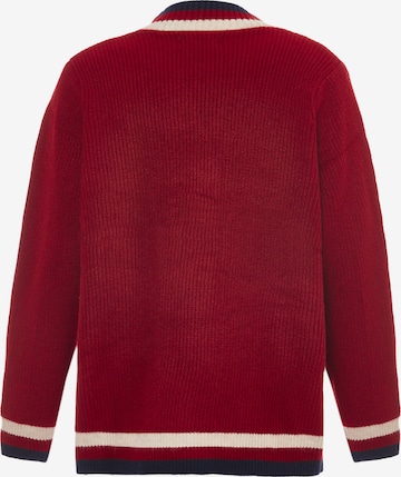 FUMO Knit Cardigan in Red