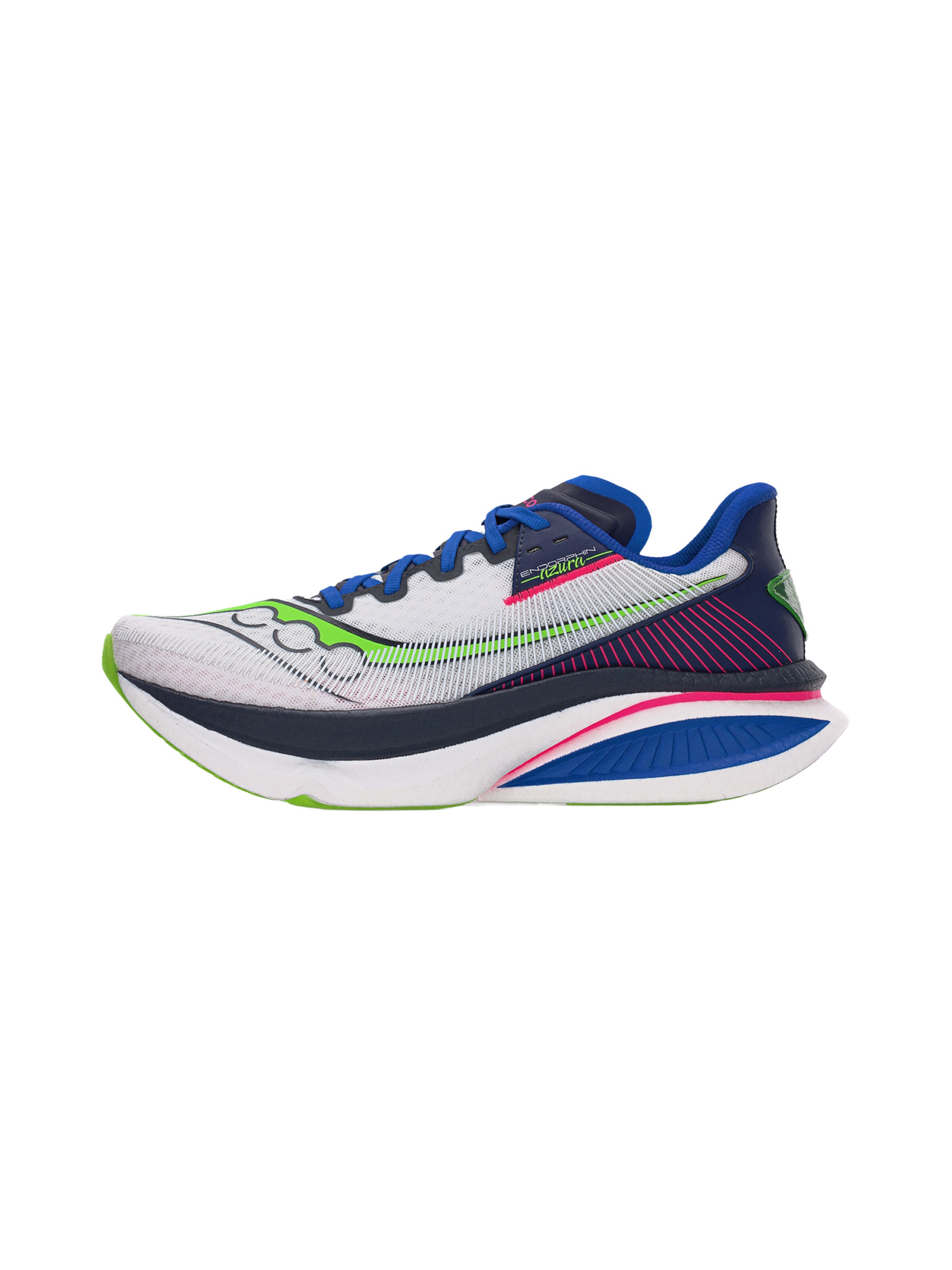 saucony Running shoe 'ENDORPHIN AZURA' in Navy / Grass green / Pink / White, Item view