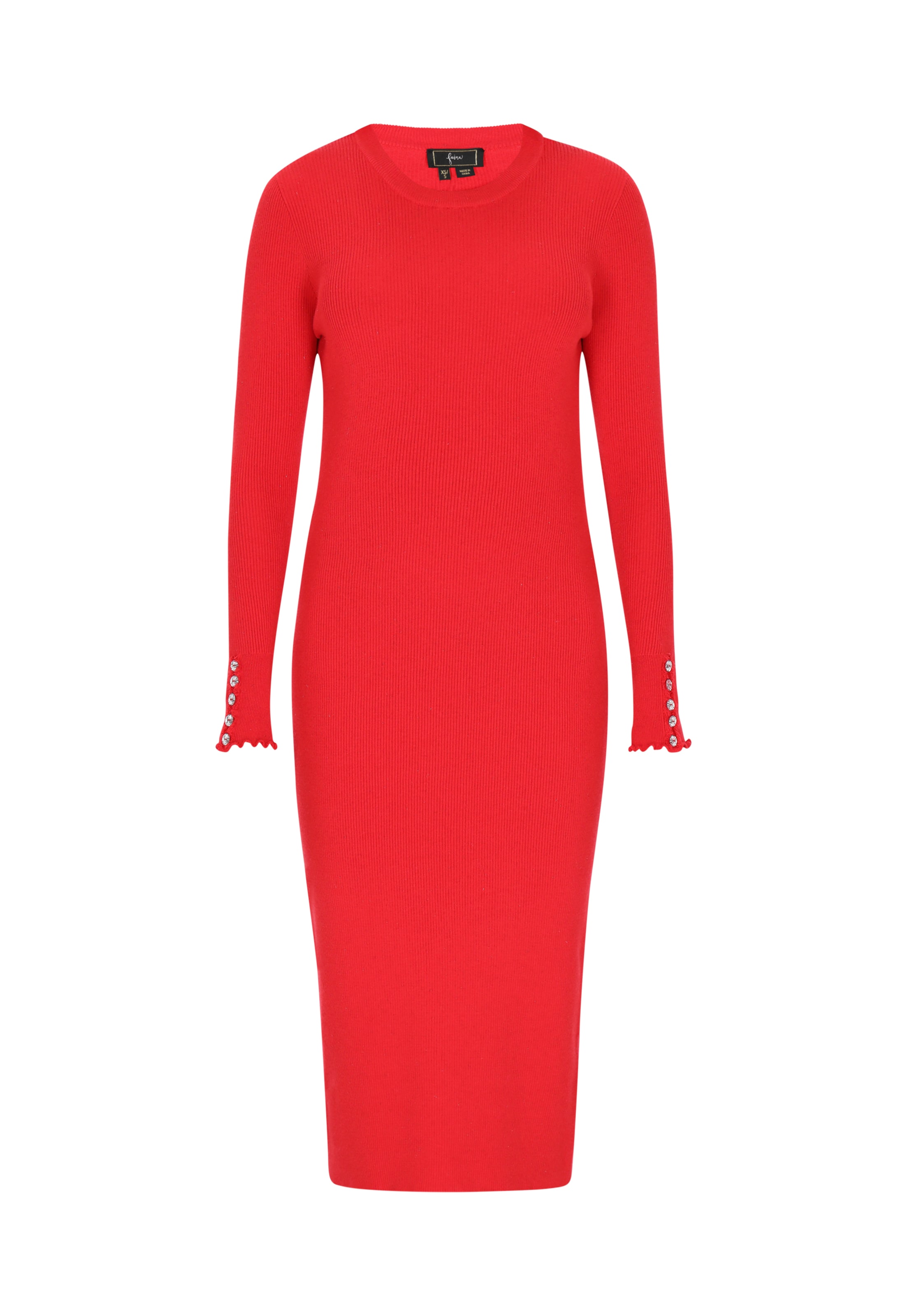 faina Klänning i röd: framsida