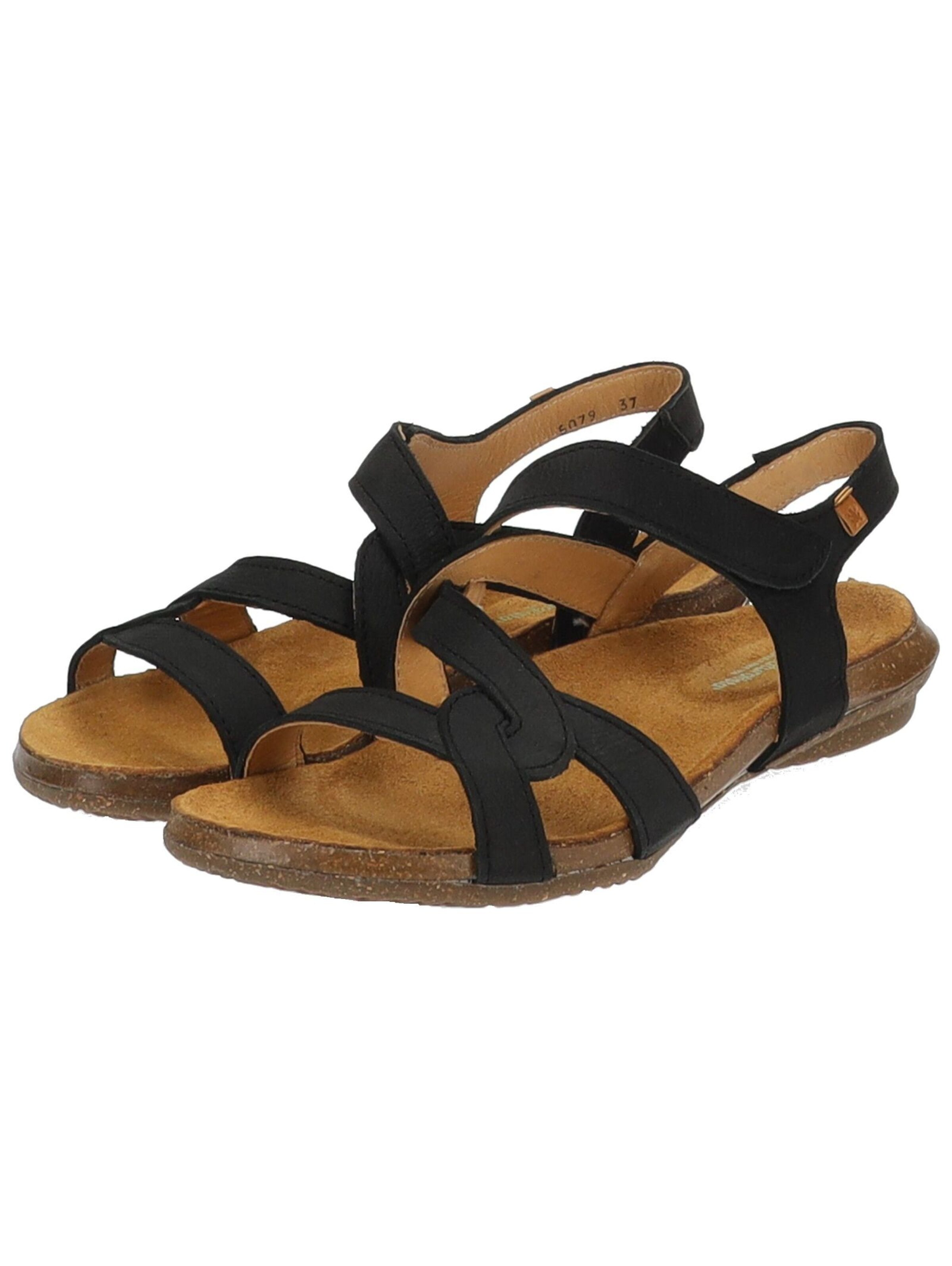 EL NATURALISTA Strap sandal in Black
