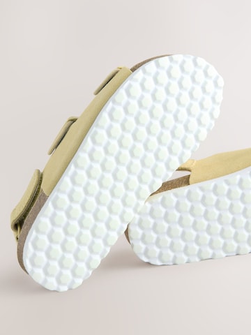 Next Sandale 'Korkfußbett' in Gelb