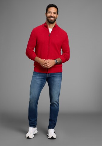 Man's World Knit Cardigan in Red