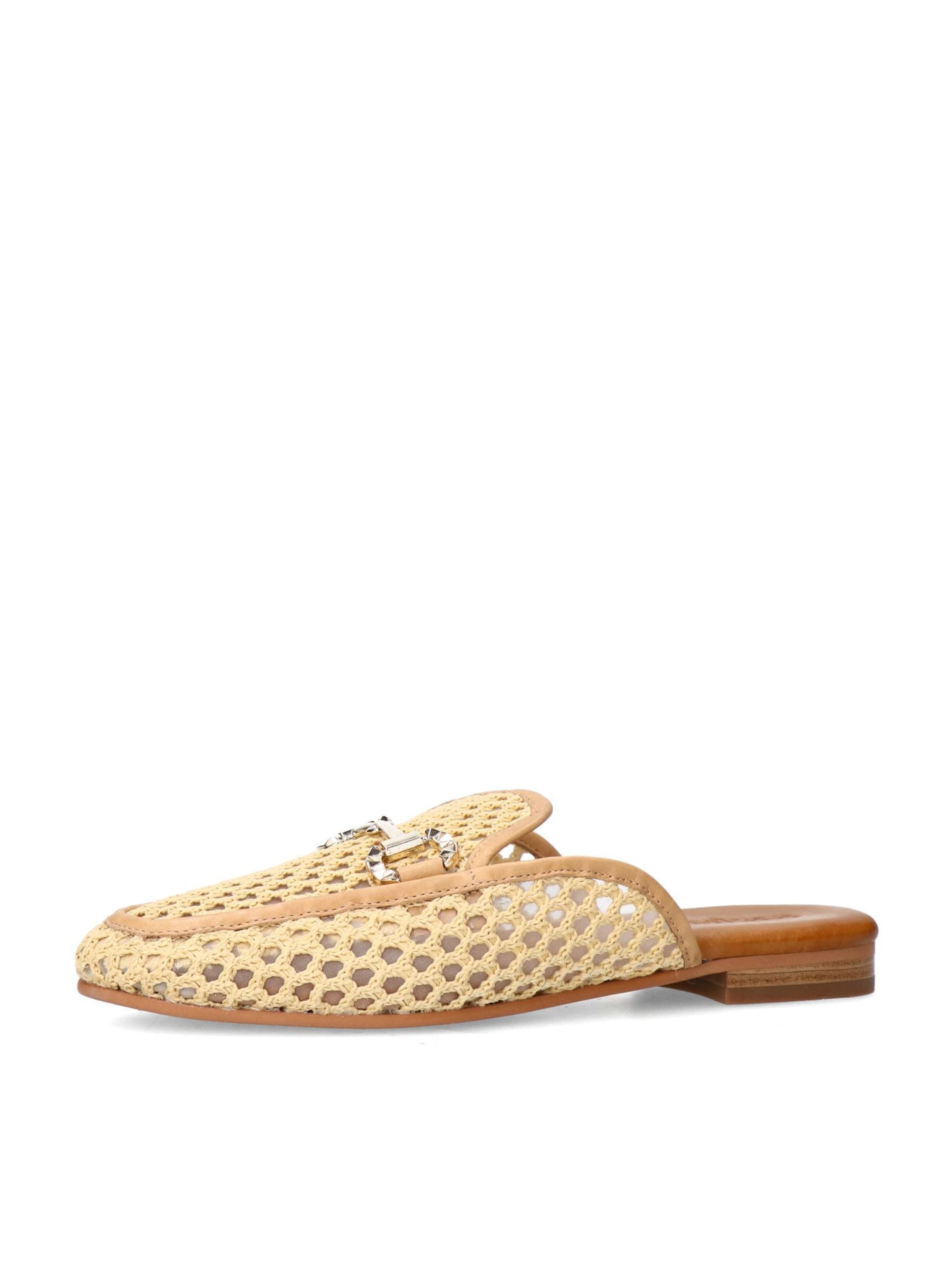 SACHA Mules in Beige: front