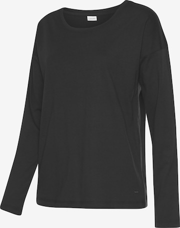 LASCANA Schlafshirt in Schwarz