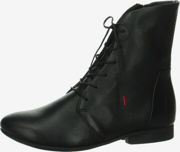 THINK! Lace-Up Ankle Boots in Black: front