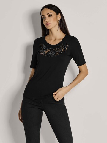 T-shirt MADELEINE en noir : devant