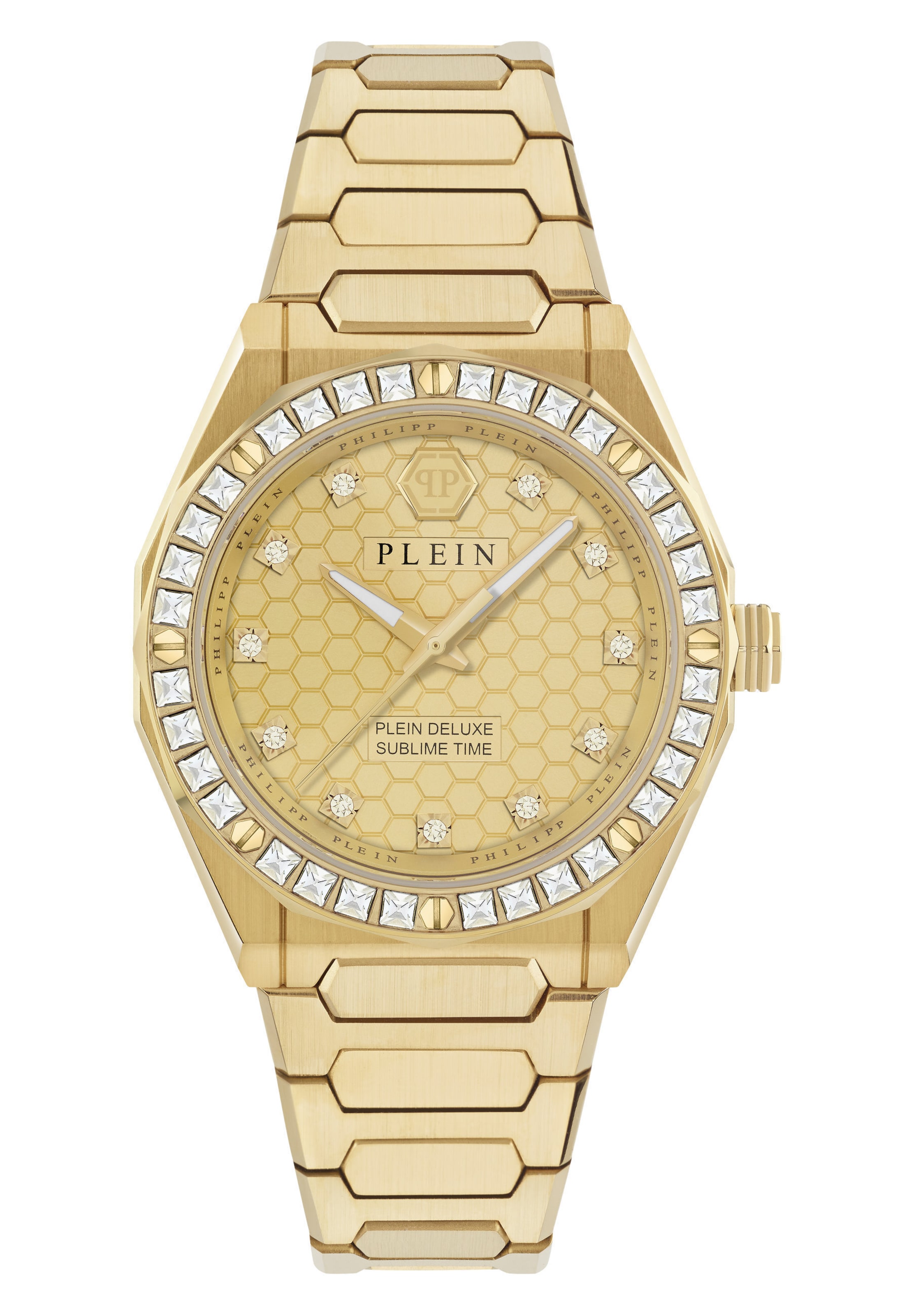 Montre à affichage analogique Philipp Plein Watches en or : devant