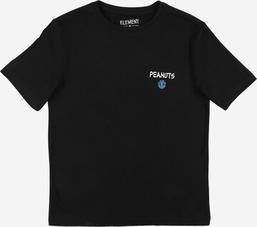 ELEMENT Performance Shirt 'Peanuts Good Times' in Black: front